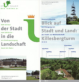 Faltblatt über Grünes U und Killesbergturm